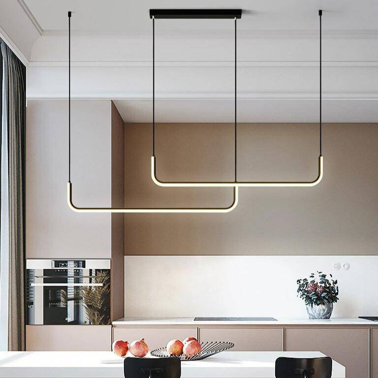 Moderne LED-Hängelampe aus Aluminium im Design Hang