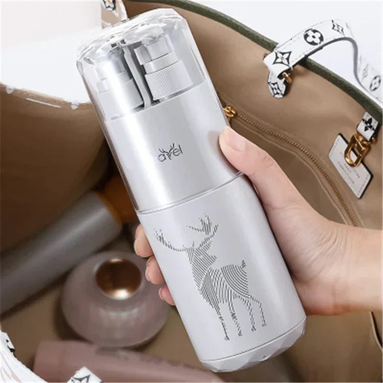 LuxeVoyage Elite Reise Toilettas Set | 8-in-1 minimalistische Utensilien für mühelose Organisation und Stil unterwegs