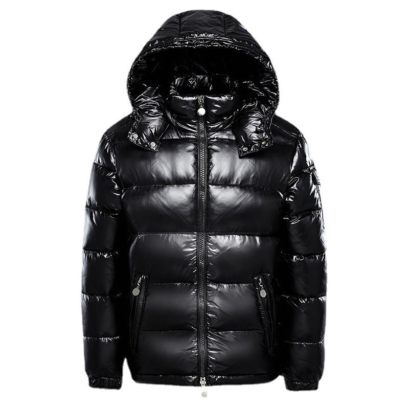 Glänzende Daunenjacke Damen – Leichte Wasserabweisende Winterjacke mit Luxuswärme