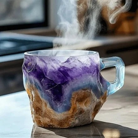 CrystalBrew Kaffeetassen | Elegante mineralische Kristalltassen für ein einzigartiges Kaffee-Erlebnis