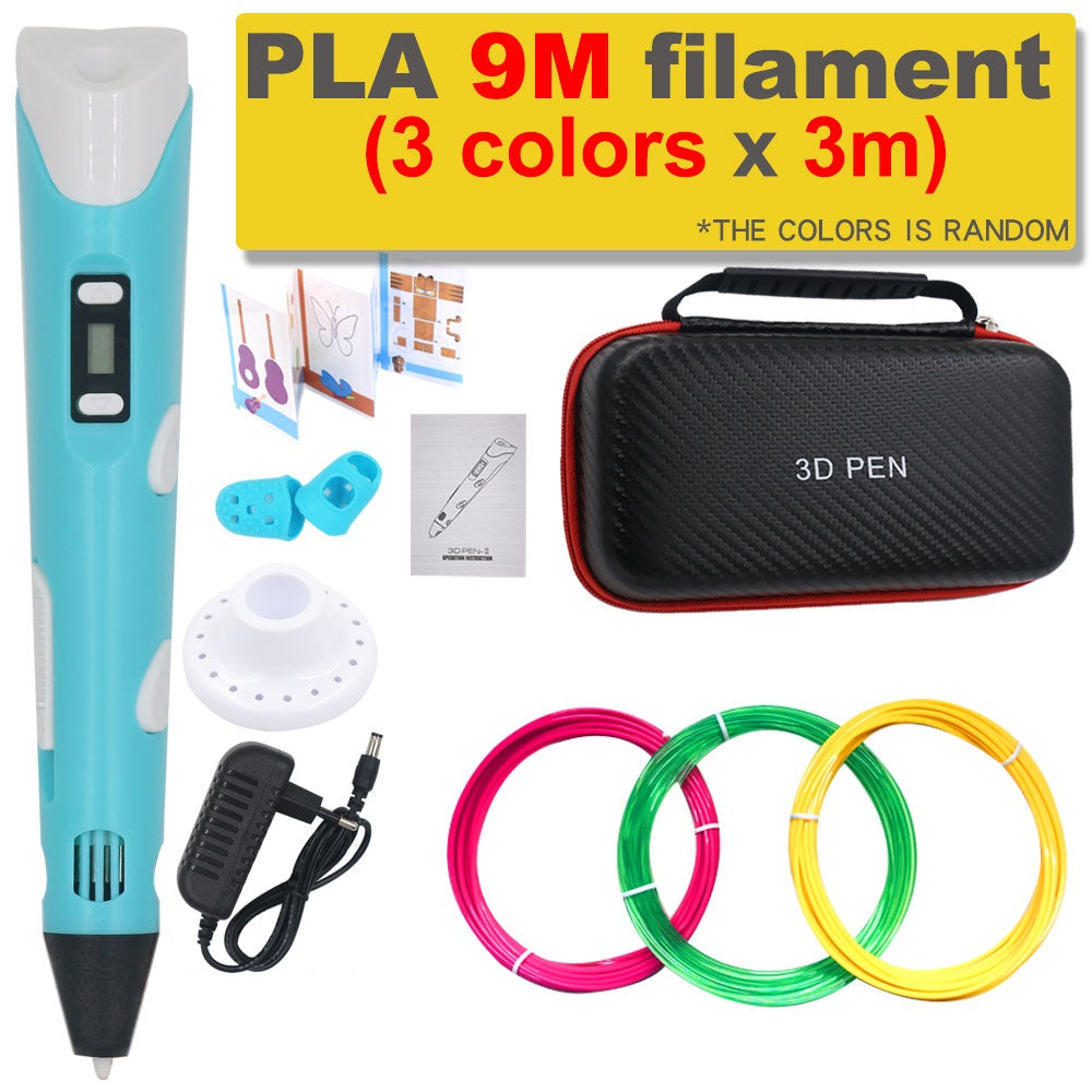 3D-Druckstift DIY-Zeichenstift mit 200M PLA-Filament, Geschenk für Kinder