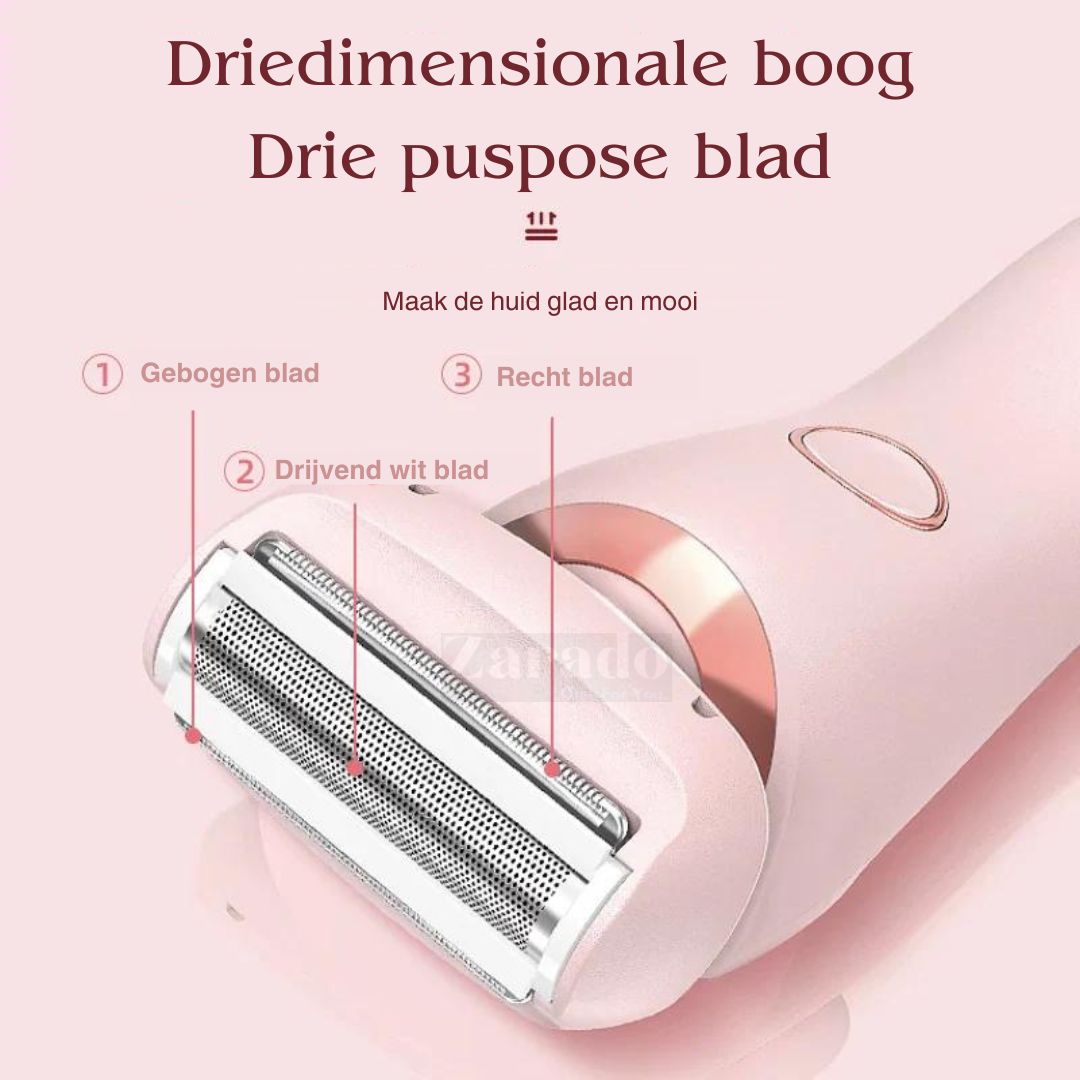 SmoothGlam | 2-in-1 Rasierer für Frauen