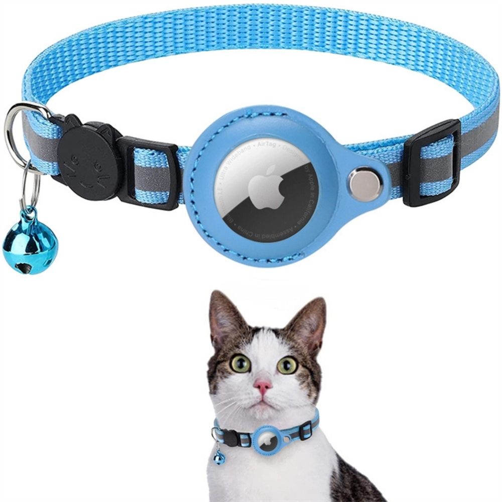 Katze GPS Tracker Halsband mit reflektierendem Design