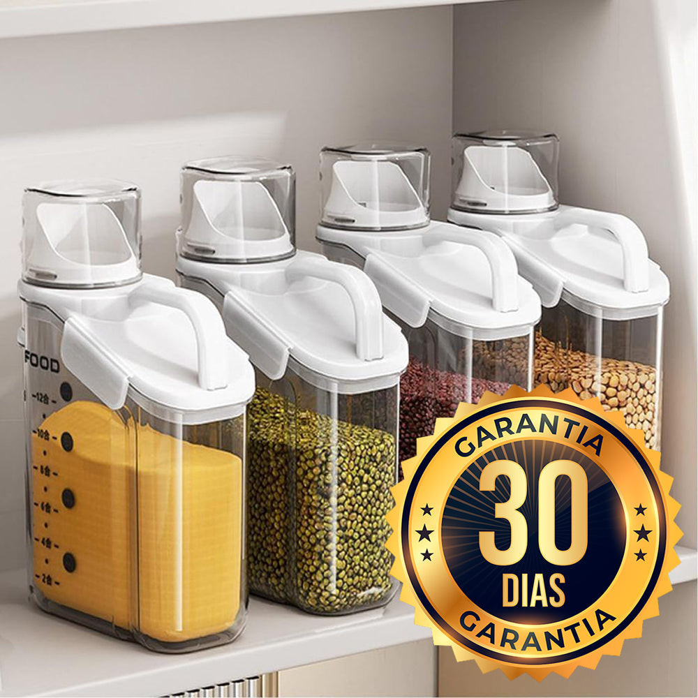 FreshSeal Pro | Transparenter lebensmittelechter Getreidelagerdispenser