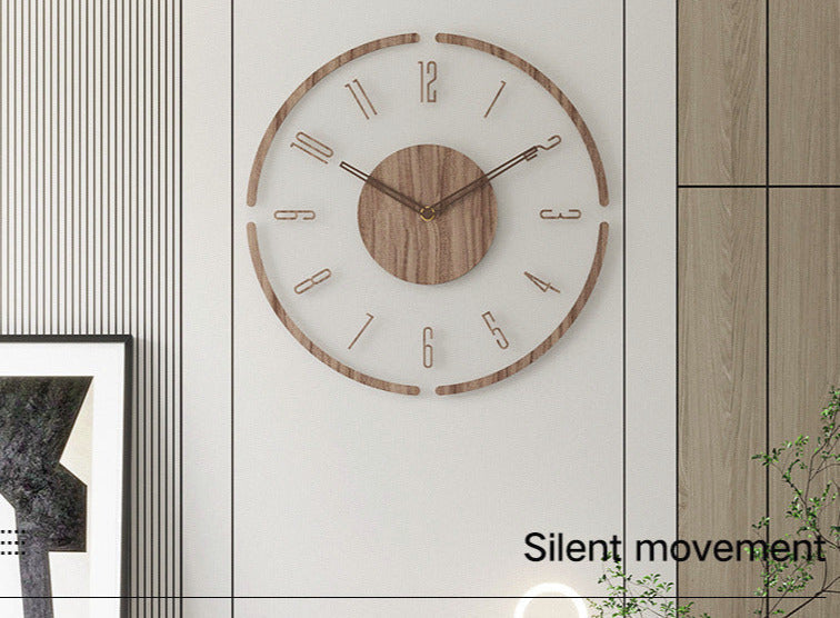 Frendorf Skandinavische Holz Wanduhr WoodWave