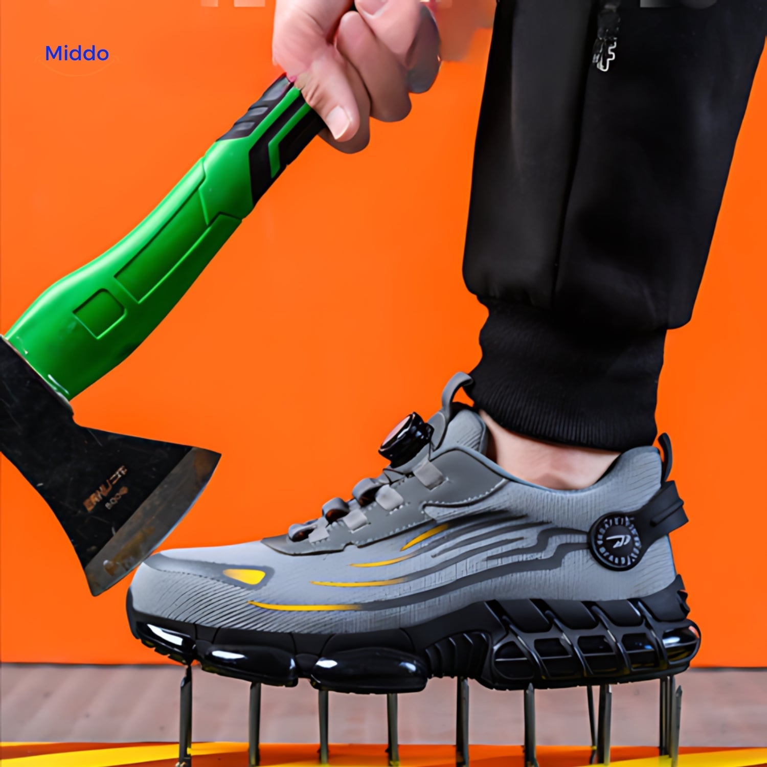 FlexiGuard Sicherheitsschuhe | Schnürsenkelloses, leichtes Design für optimalen Komfort
