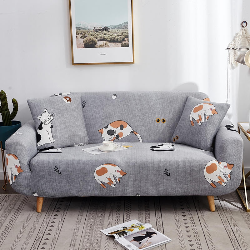 All-Inclusive Sofabezug mit Katzenmotiv