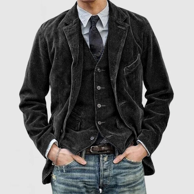 Herrenjacke aus Kord im angesagten Vintage-Stil