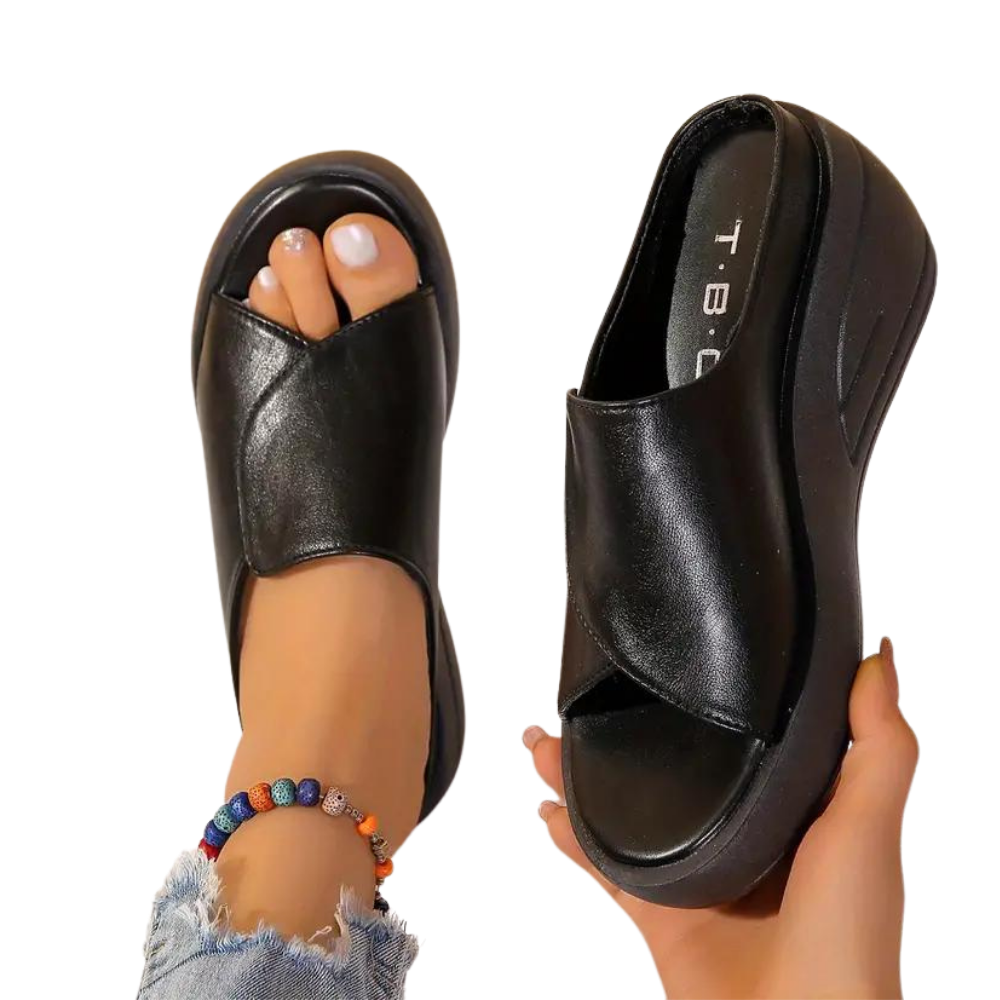 Stoßdämpfende orthopädische Sandalen mit Absatz