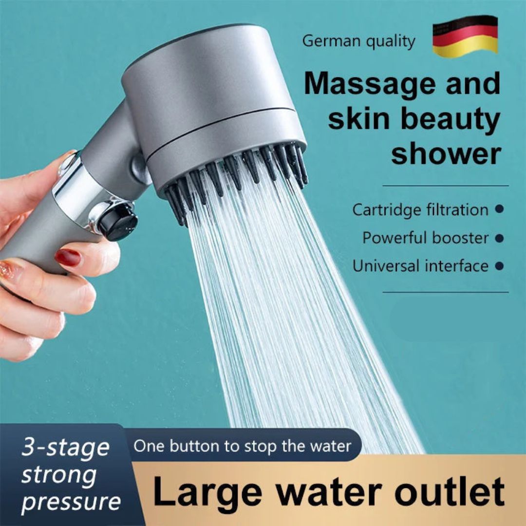 AquaFlow | Duschkopf mit drei Einstellungen
