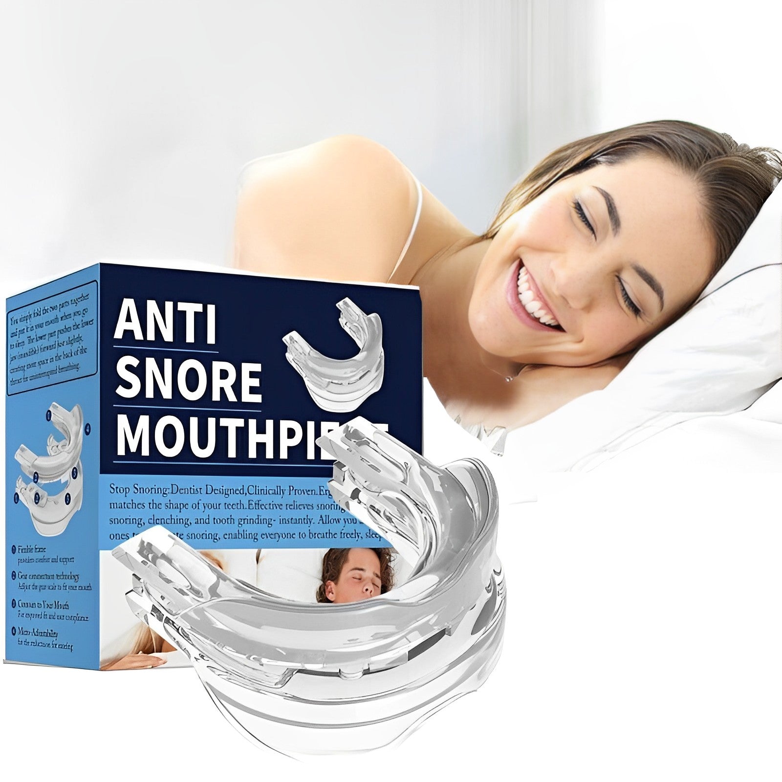Anti-Schnarch Schlafapnoe Mundstück Schutz
