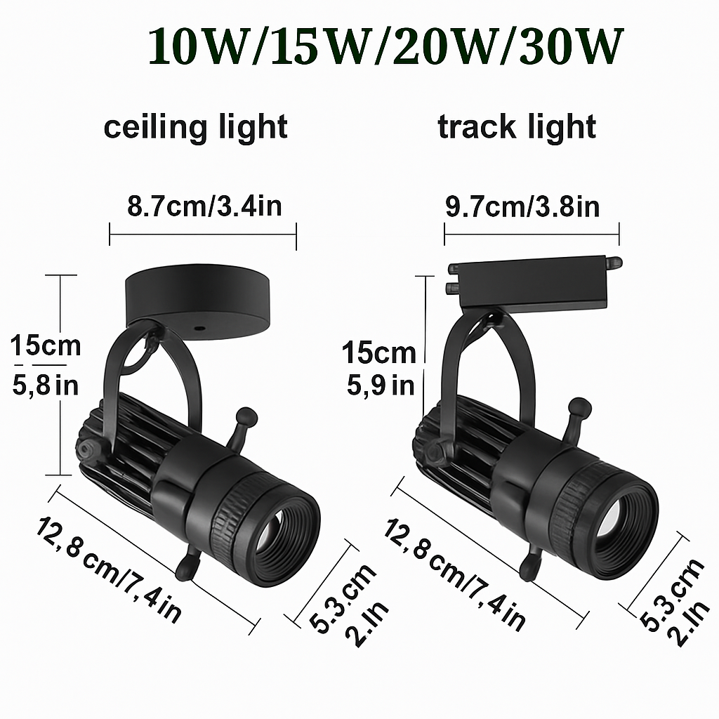 Einstellbarer LED-Spot mit verstellbarer Öffnung