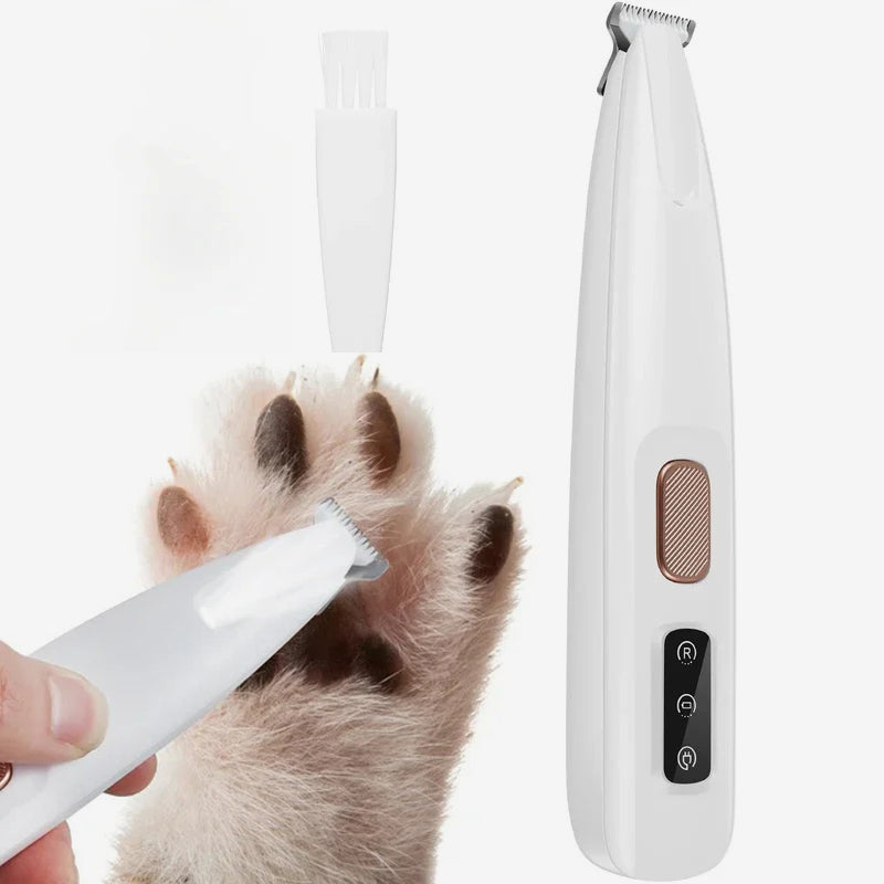 Hundefelltrimmer mit LED-Lampe | Vollständig wasserdichter Haarschneider für Haustiere