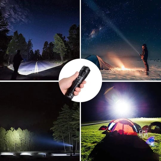 LuxeBeam Hochleistungs-Taschenlampe | Superhelle, langlebige und wiederaufladbare Taschenlampe für jede Situation