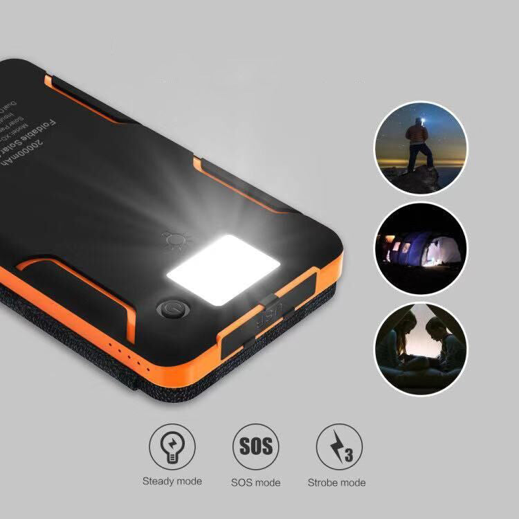 25000mAh Hohe Kapazität Solar Powerbank - Schnellladung
