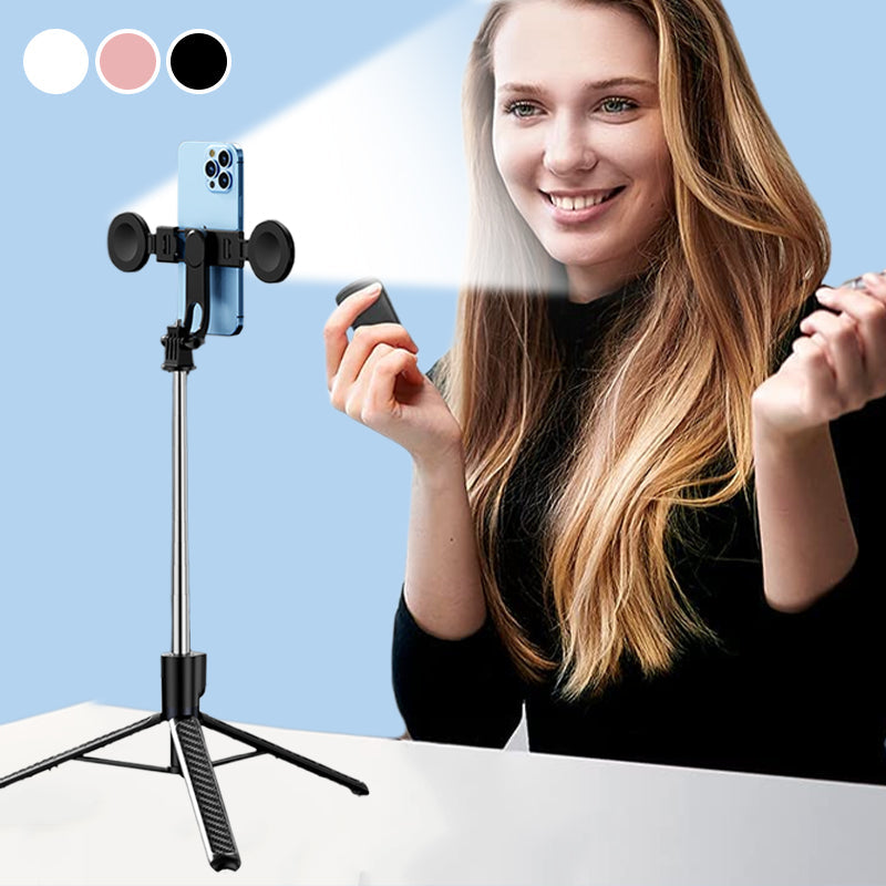 LuxuraSnap Elite Selfie Stick Stativ | Machen Sie atemberaubende Selfies mit integriertem LED-Fülllicht