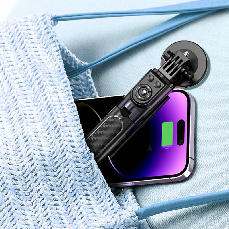 LuxuraSnap Elite Selfie Stick Stativ | Machen Sie atemberaubende Selfies mit integriertem LED-Fülllicht