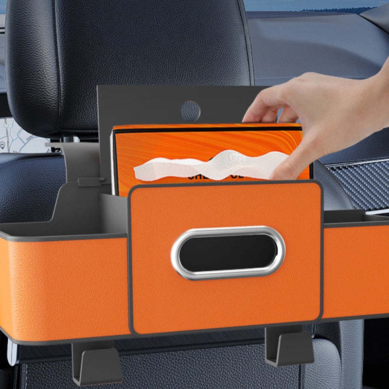LuxuraBox Auto Multifunktionale Rückenlehnen-Aufbewahrungsbox | Stilvolle Aufbewahrungslösung für Ihre Autoorganisation
