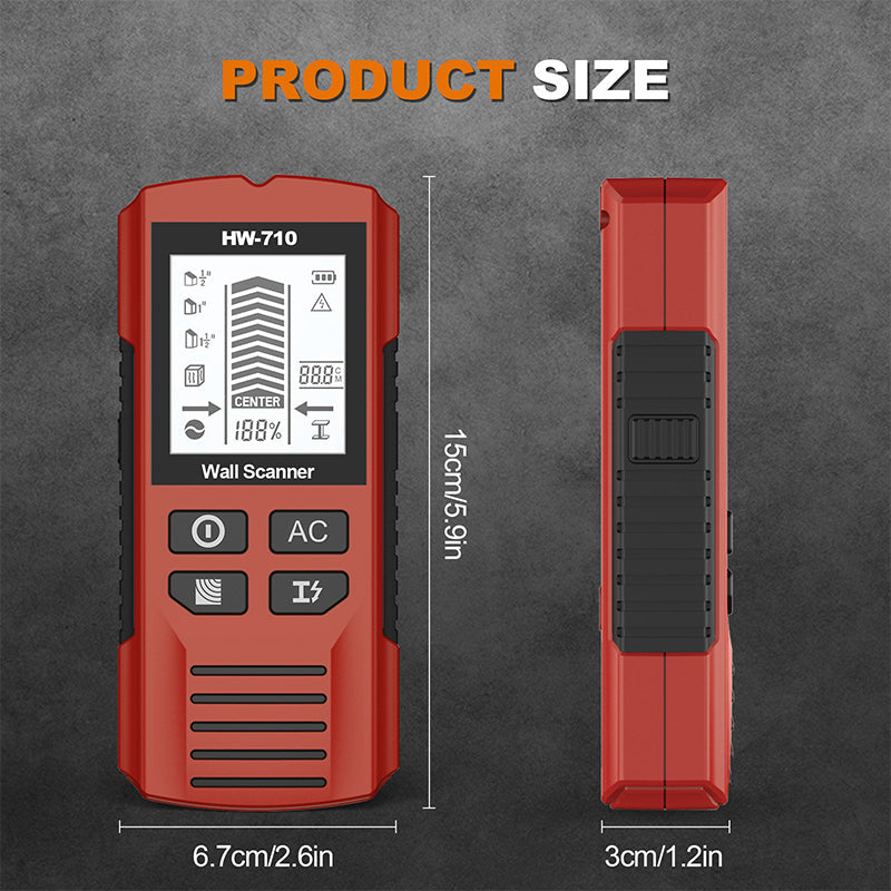 LuxMetal Pro Handheld Detektor | Multifunktionaler Metall- und Wandsensor für präzise Ergebnisse