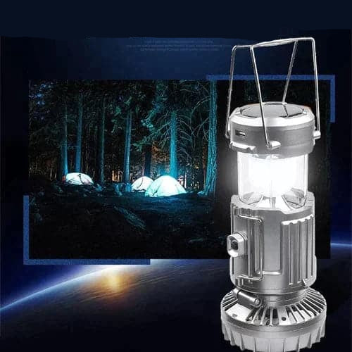 Elegante Licht | 6-in-1 LED Laterne – Tragbar - Ventilator - Wiederaufladbar