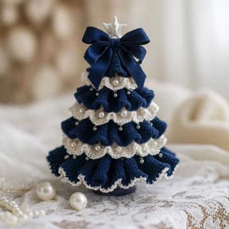 WinterHaak DIY Weihnachtsbaum Häkelpaket – handgemachte Weihnachtsdekoration für zu Hause