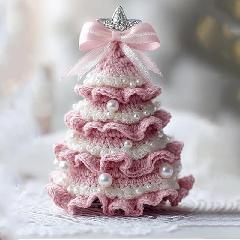 WinterHaak DIY Weihnachtsbaum Häkelpaket – handgemachte Weihnachtsdekoration für zu Hause