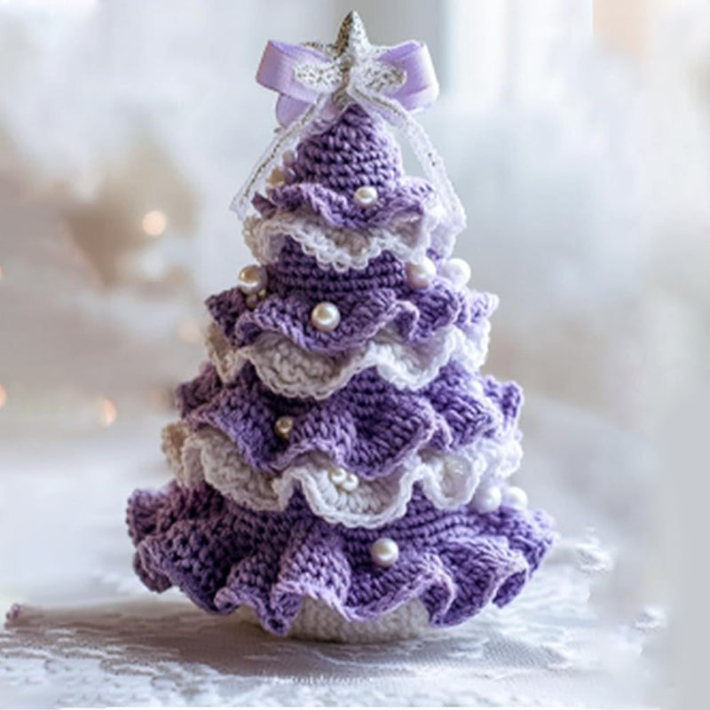 WinterHaak DIY Weihnachtsbaum Häkelpaket – handgemachte Weihnachtsdekoration für zu Hause