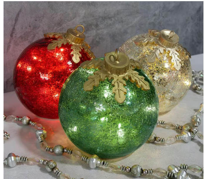 GlowSphere LED-Weihnachtskugel – Warme Sfeerverlichting mit Timerfunktion