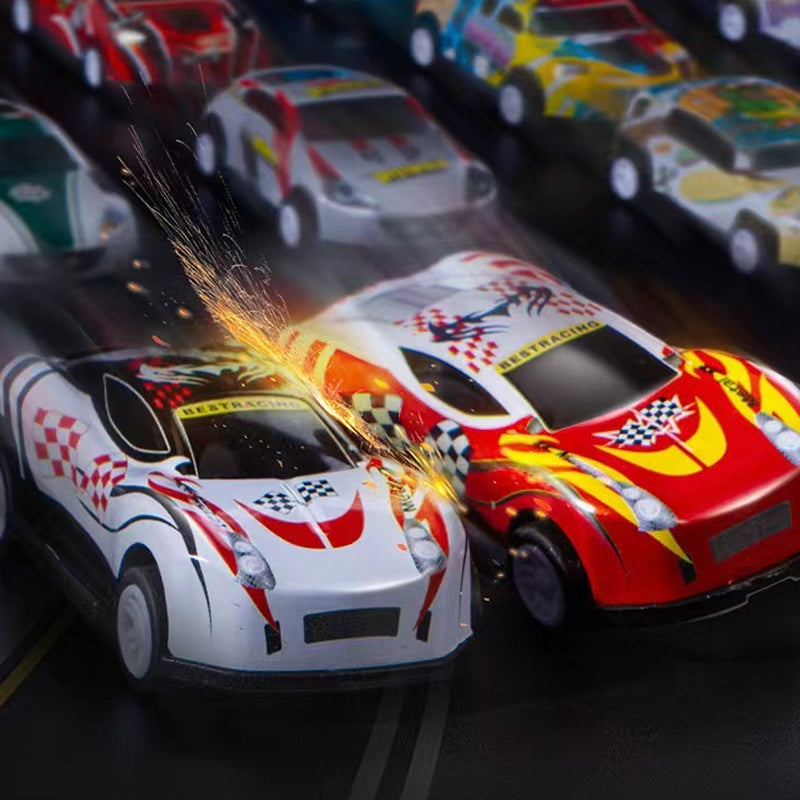 MiniGarage | 48 Mini Retro Autos mit Integrierter Garage für Kinder