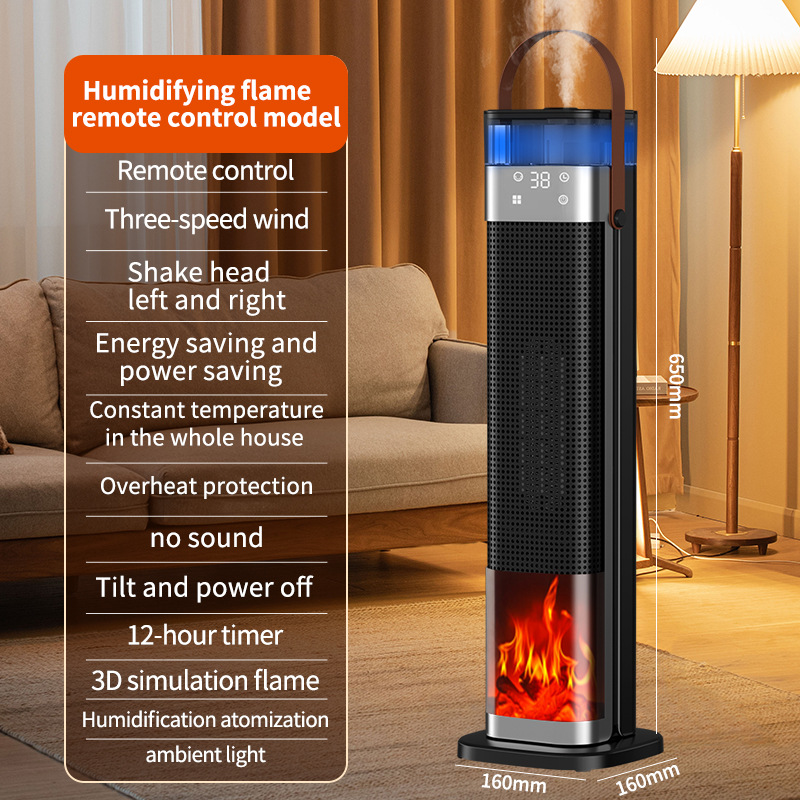 PTC Heizlüfter 2000W mit Luftbefeuchter – 2-in-1 Elektrische Heizung