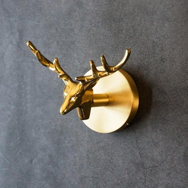Goldene Messing Wandhaken – Handgefertigte Tierdesigns für stilvolle Wanddekoration