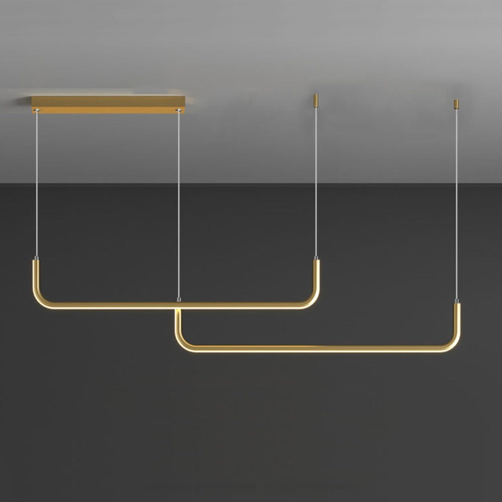 Moderne LED-Hängelampe aus Aluminium im Design Hang