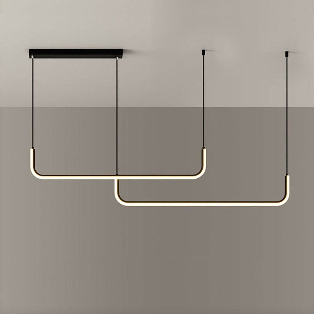 Moderne LED-Hängelampe aus Aluminium im Design Hang