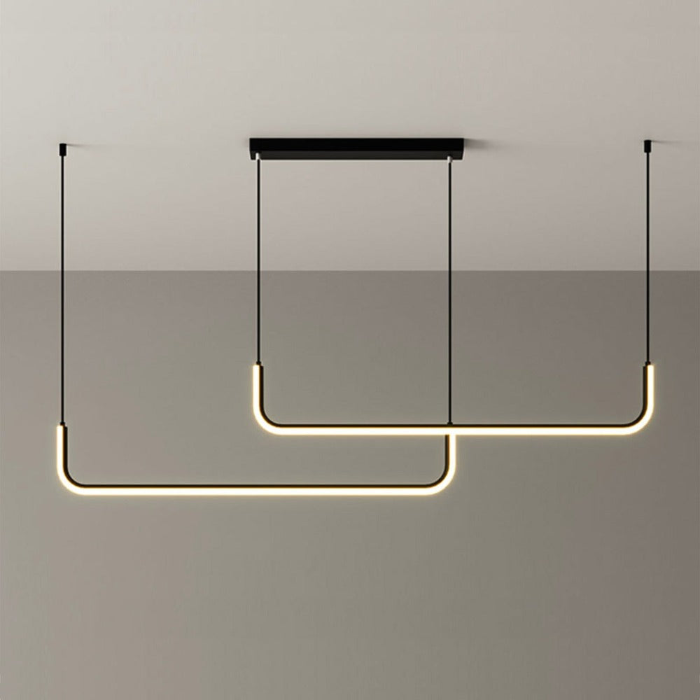 Moderne LED-Hängelampe aus Aluminium im Design Hang