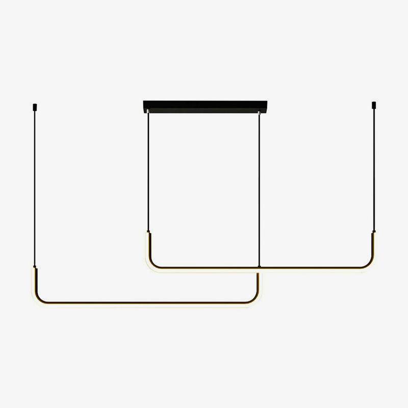 Moderne LED-Hängelampe aus Aluminium im Design Hang
