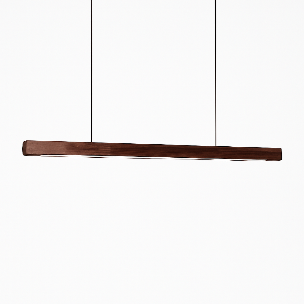 Moderne LED Holz Pendelleuchte Hang