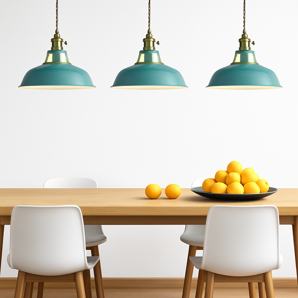 Farbige Metall-LED-Hängelampe Loft