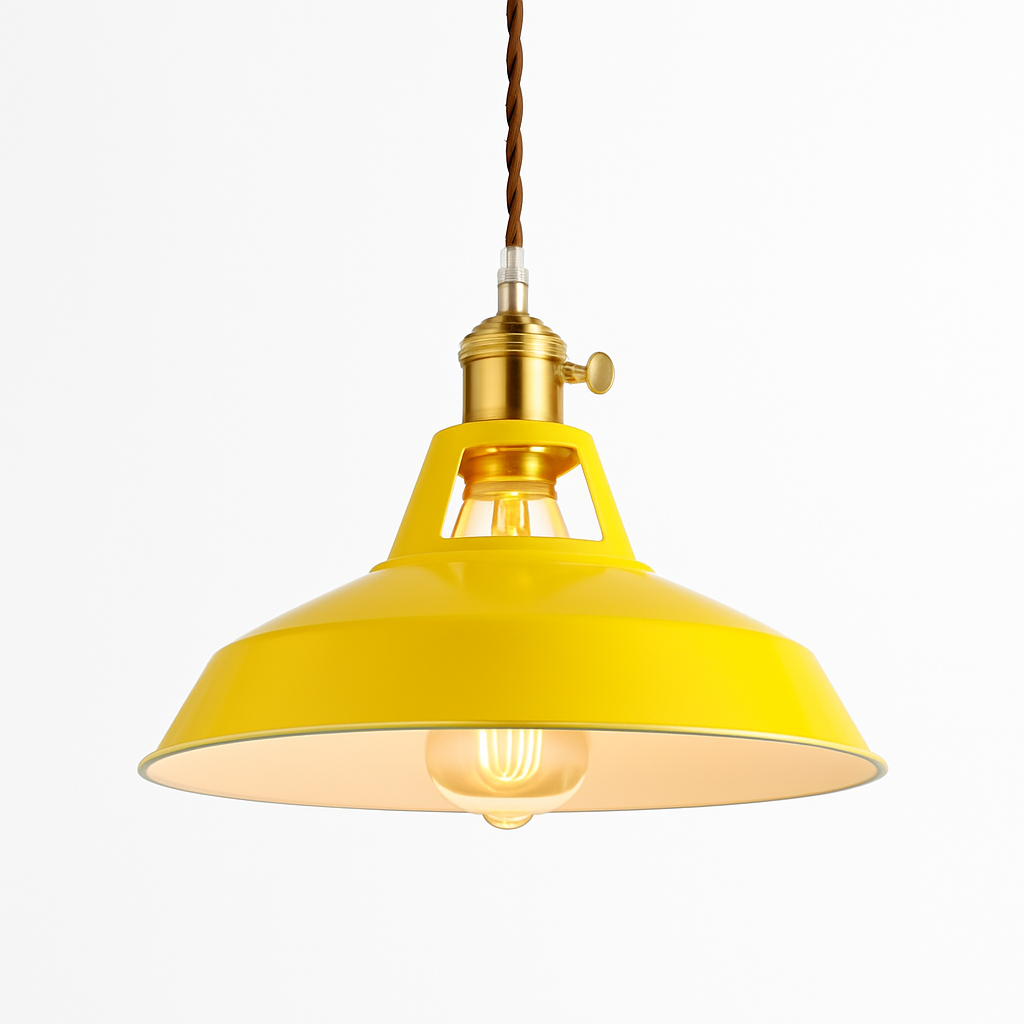 Farbige Metall-LED-Hängelampe Loft