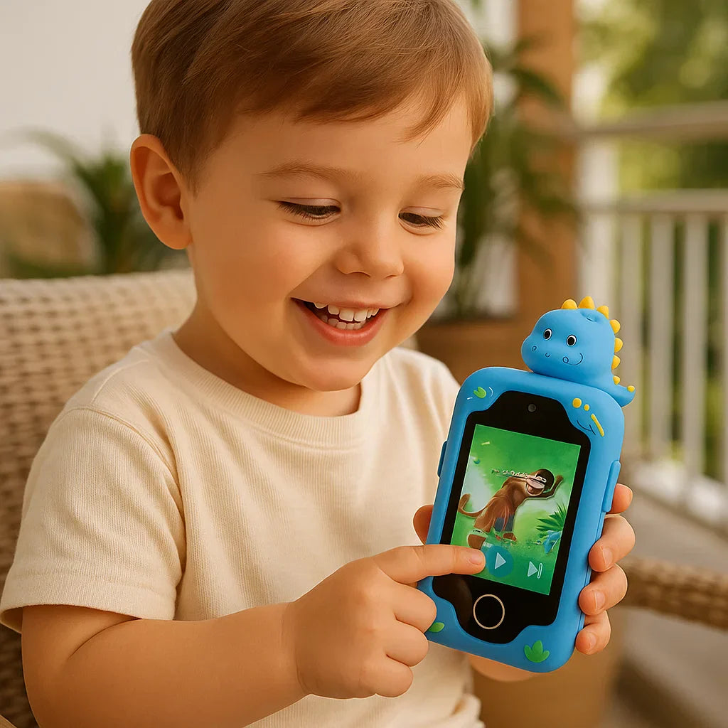 Bildungsförderndes Spielzeug für Kinder in Form eines Smartphones