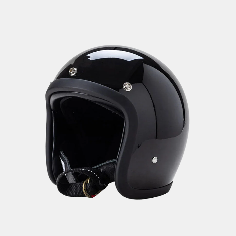 Retro-Motorradhelm mit Low-Profile und DOT- und ECE-Zertifizierung für sicheres Fahren