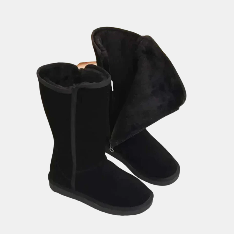 Wasserdichte Wildlederstiefel mit Schafwollfutter