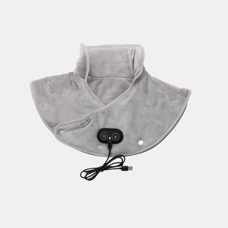 Ergonomischer Elektrischer Wärmemasseur für Nacken und Schultern mit Einstellbarem Vibrationsmassage