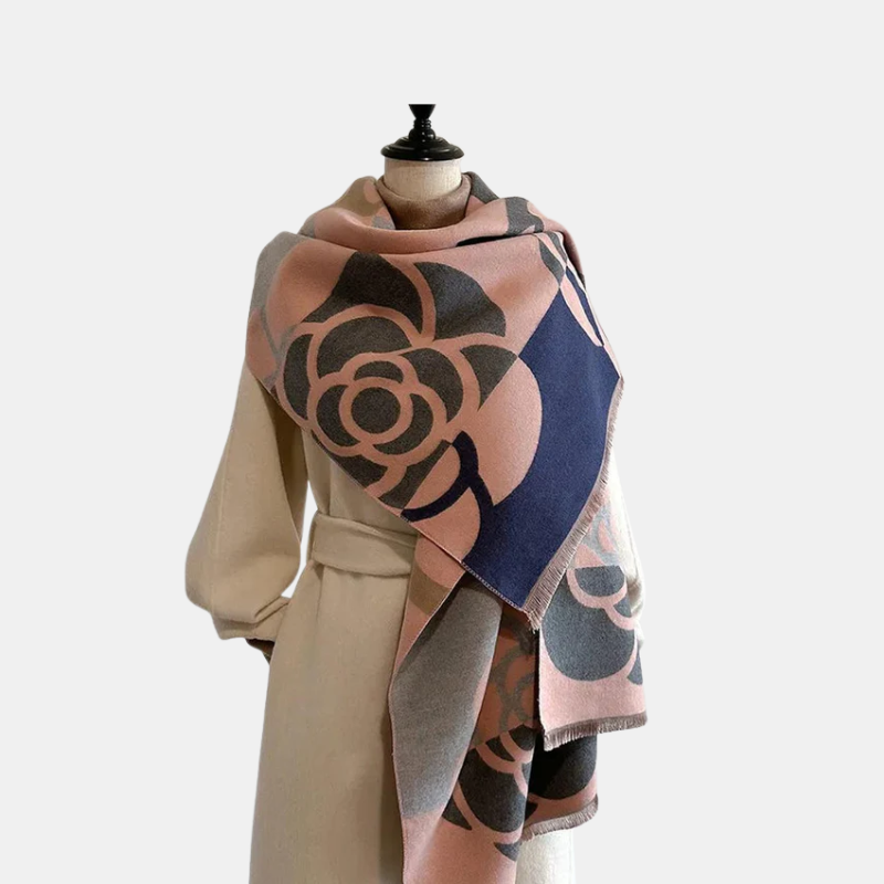 Reversible Bedruckte Kaschmirschal – Eleganz und Wärme