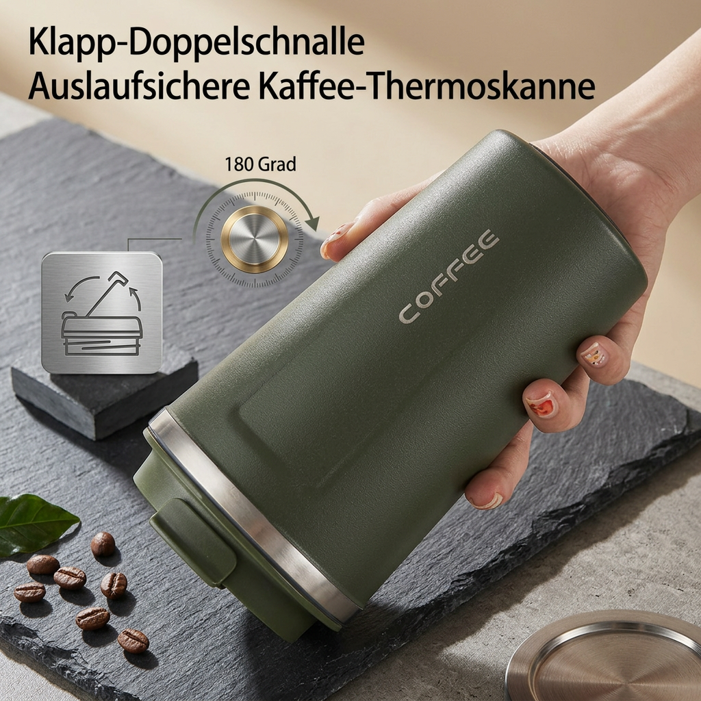 RVS Reisebecher mit intelligenter Temperaturanzeige – Thermobecher aus Edelstahl