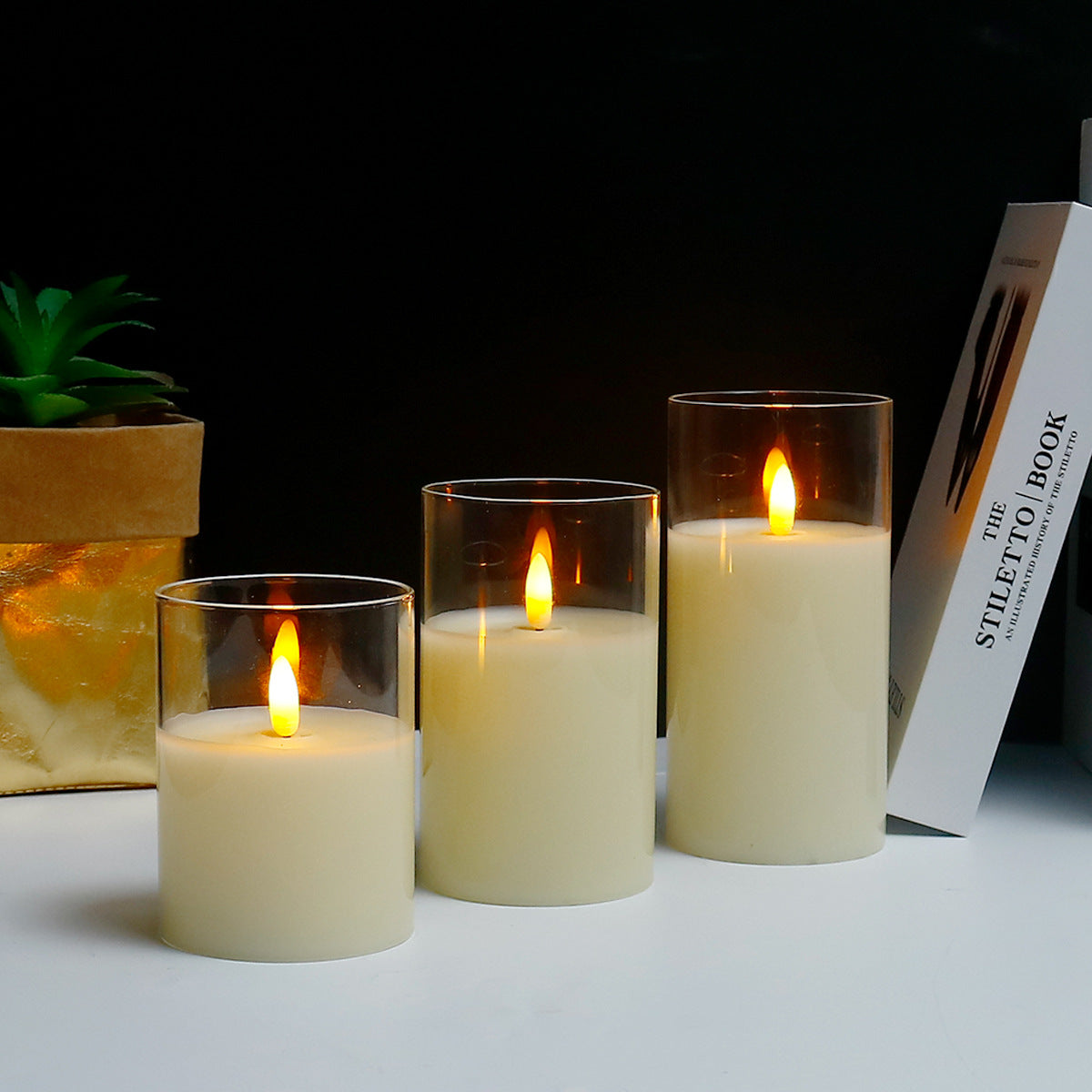 LuxeLumen LED Kerzen-Set | Elegante LED-Kerzen mit Fernbedienung für eine stimmungsvolle Atmosphäre