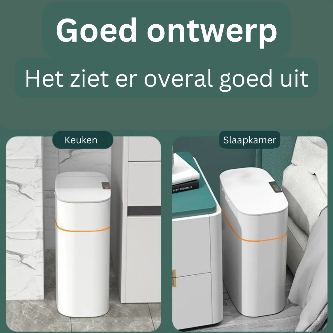 Intelligente Mülltonne | Stilvoll und mit Bewegungssensor