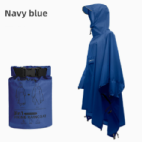 3-in-1 Tragbarer Wasserdichter Regenmantel - Verstellbar, Leicht und Wiederverwendbar für Männer und Frauen, Ideal für Wandern, Jagen und Klettern