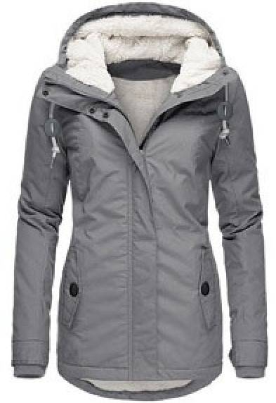 Elegante Damen Winterjacke – Bequeme Mittellange Jacke mit Praktischen Taschen