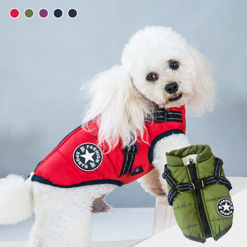 Wasserdichte Hundejacke - Reflektorband | Verschiedene Farben und Größen