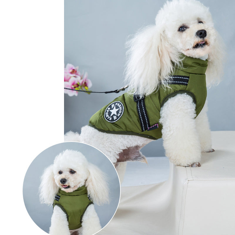 Wasserdichte Hundejacke - Reflektorband | Verschiedene Farben und Größen